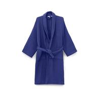 CTL® Luxury 100% Egyptian Cotton Waffle Terry Bathrobe Dressing Gown Nightwear Premium Inner Terry Outer Waffle Design Belt Soft Housecoat Robe (UK, Alpha, S, M, Regular, Regular, Navy Blue)