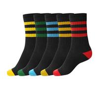 CTL® Unisex Multicolor Recycled Cotton Thermal Crew Socks Boot Moisture Wicking Work Socks Thick Heavy Duty 6-11 UK Size (UK, Numeric, 6, 11, Regular, Regular, 10 Pair Pack, Multicolors)