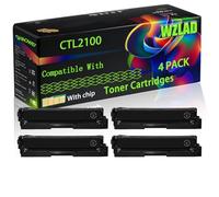 CTL2100 CTL-2100 Compatible for Pantum Toner Cartridges with Chip CP2100DN CP2100DW CM2100DN CM2100DW CM2100ADN Printers (4 Pack Black)