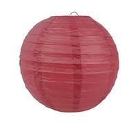 CTLH20 5pcs Round Paper Lantern 4/6/8/10/12inch Multicolor Chinese Lanterns Paper Balls Decor Wedding Birthday Party Hanging Decoration-PL23 Burgundy,30cm 12inch