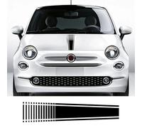 CTLTSRX 1Pcs Car Hood Bonnet Stickers, For Fiat 500 Abarth Auto DIY Stripes Styling Decoration Tuning Accessories Vinyl Film Decals