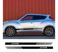 CTLTSRX 2PCS Car Door Side Skirt Stickers,For Nissan Juke Tuning Auto Accessories Waist Line Stripes Decoration Vinyl Film Decals