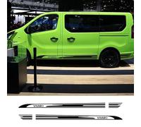 CTLTSRX 2PCS Car Stickers Van Side Door Stripes Skirt Graphics Vinyl Decal, For Vauxhall Opel Vivaro Accessories Camper