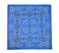 CTM 27 Inch Extra Large Cotton Texas Paisley Bandana, Blue