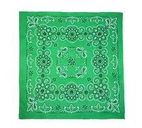 CTM 27 Inch Extra Large Cotton Texas Paisley Bandana, Green
