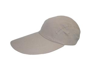 CTM Cotton Long 5 Inch Bill Visor Baseball Cap