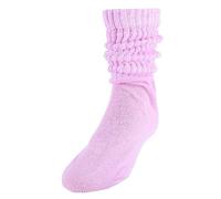 CTM Girl's Super Soft Slouch Socks (1 Pair), Light Pink