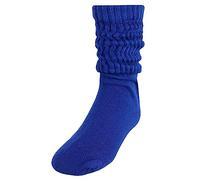 CTM Girl's Super Soft Slouch Socks (1 Pair), Royal Blue