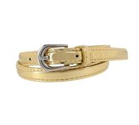 CTM Kid's 1/2 Inch Skinny Dress Belt, Large, Gold