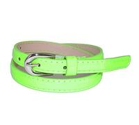 CTM Kid's 1/2 Inch Skinny Dress Belt, Large, Neon Green
