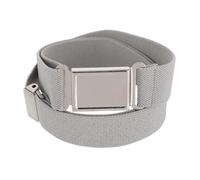 CTM Kids' Adjustable Elastic Belt with Magnetic Buckle, Light Grey