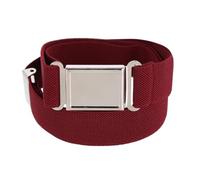 CTM Kids' Adjustable Elastic Belt with Magnetic Buckle, Maroon
