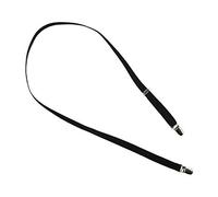 CTM Kids' Elastic 1/2 Inch One Piece Adjustable Mitten Clips, Black