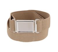 CTM Kids Elastic 1 Inch Adjustable Belt with Magnetic Buckle, Khaki