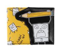 CTM Kid's Spongebob Doodle Bob Bi-Fold Wallet, Yellow