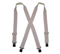 CTM Mens Elastic Clip-End Undergarment Braces, Natural(Size: One Size)