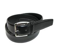 CTM Men's Leather Travel Money Belt, 42, Black