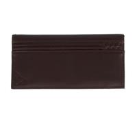 CTM RFID Leather Chequebook Cover with American Flag Detail, Dark Brown