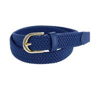 CTM Women's Elastic Braided Stretch Belt, Large, Royal