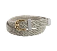 CTM Women's Elastic Braided Stretch Belt, Medium, Beige