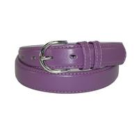 CTM Women's Leather 28.5 mm Dress Belt, M, Dark Purple
