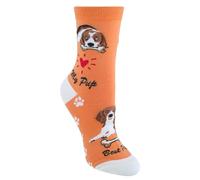 CTM Women's My Pup Crew Novelty Socks, Beagle