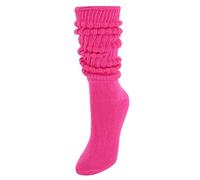 CTM Women's Super Soft Heavy Slouch Socks (1 Pair), Hot Pink