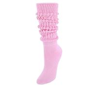CTM Women's Super Soft Heavy Slouch Socks (1 Pair), Light Pink