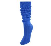 CTM Women's Super Soft Heavy Slouch Socks (1 Pair), Royal Blue