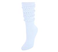 CTM Women's Super Soft Heavy Slouch Socks (1 Pair), White