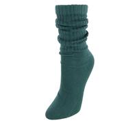 CTM Women's Super Soft Slouch Socks (1 Pair), Dark Green
