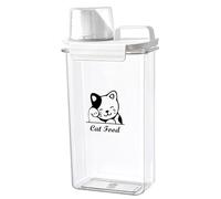 CTomche Airtight Pet Food Container with Handled Lid and Measuring Cup - BPA-Free Cat Food Bin with Pour Spout - 2.5L