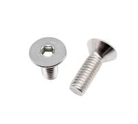 Ctongrun-Cylindrical head bolts UNC 2#-56 4#-40 6#-32 8#-32 10#-24 304 A2 Stainless Steel Hex Hexagon Socket Flat Countersunk Head Screw Bolt, Durable and tough(5/8",10pcs 10-24)
