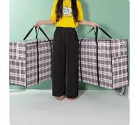 Ctop 2 Packs Extra Large Laundry Bag.Strong Storage Shopping Bags.Plastic Box Shape Clothes Bag for Travel Packing Moving & Storage- Waterproof Fabric with Zip to Keep Clean. 80x55x24CM