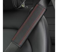 Ctpyoks 2 Pcs Car Seat Belt Cover for BMW X6 X6M E71 E72 F16 F96 G06 30i 30d 40i 40d M50i X6M, Leather Pads Breathable Comfortable Removable Seatbelt Pad Protect Neck Shoulders Interior Accessories