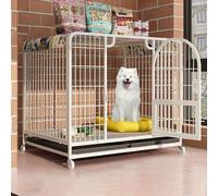 CTREVL Dog Crates for Large Dogs,Dog Kennel Indoor,Indestructible Dog Crate,With Skylight On The Top,Easy To Move, Ventilation On All Sides,Easy To Clean,Suitable for Large, Medium and Small Dogs(Whit