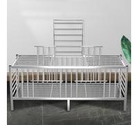 CTREVL Large Metal Chicken Coop, Chicken Cages for Outside Stainless Steel, Portable Poultry Cage Hen House with Skylight on the Top Easy to Assemble for Outdoor Backyard Farm Use(150x60cm/59x23.6in)
