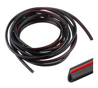 CTRICALVER 5M U-Shaped Anti-Scratch Door Seal Strip - Car Edge Protector, Compatible with SUVs, Sedans, MPVs & Most Vehicle Models (Black)