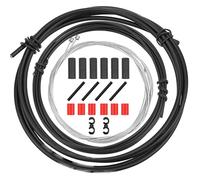 CTRICALVER Bike Shift Derailleur Cables & Housing Kit - Universal Bicycle Shifter Cable Wire Replacement Parts Set for Cycling MTB Road Mountain Bike Repairing (black）