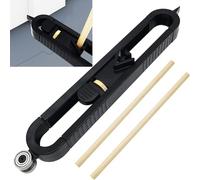 CTRICALVER Scribe Tool, Precise Contour Gauge Profile Tool, with Lock for Pencil, Adjustable Lock Woodworking Measure Ruler, Multifunction Scribing Tool (Black)