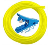 CTRICALVER Universal Polyurethane Fuel Line Hose Tube for Mower Chainsaw Blower Pressure Washer with Blue Pipe Cutter Yellow (ID3 × OD5) mm