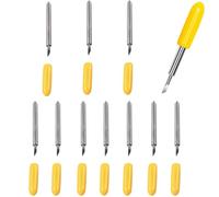 CTRICALVER Vinyl Cutter Plotter Replacement Cutting Blades Compatible for Explore Air & Explore Air 2 (10 Pcs) Yellow 30 Degree