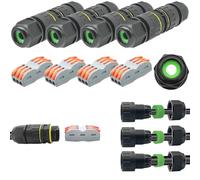CTRICALVER Waterproof Junction Box Outdoor Cable Connector New IP68 Connector External Sleeve Coupler 5mm-14mm (Pack of 4)