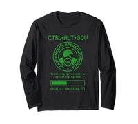 CTRL ALT GOV Rebooting Government Nerd Sarcastic Funny Long Sleeve T-Shirt