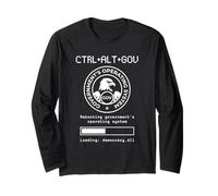 CTRL ALT GOV Rebooting Government Nerd Sarcastic Funny Long Sleeve T-Shirt