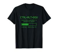 CTRL ALT GOV Rebooting Government Nerd Sarcastic Funny T-Shirt