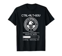 CTRL ALT GOV Rebooting Government Nerd Sarcastic Funny T-Shirt