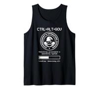 CTRL ALT GOV Rebooting Government Nerd Sarcastic Funny Tank Top