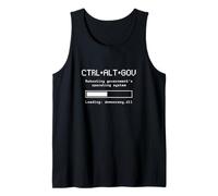 CTRL ALT GOV Rebooting Government Nerd Sarcastic Funny Tank Top