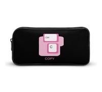 Ctrl C Copy Keyboard Simple Pencil Case Big Capacity Pouch Box Travel Makeup Bag